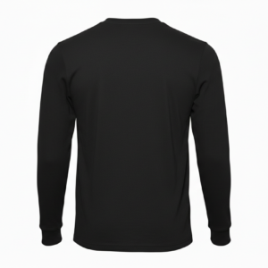 Men’s Plain Heavyweight Long Sleeve T-Shirt – 100% Cotton Workwear Crew Neck