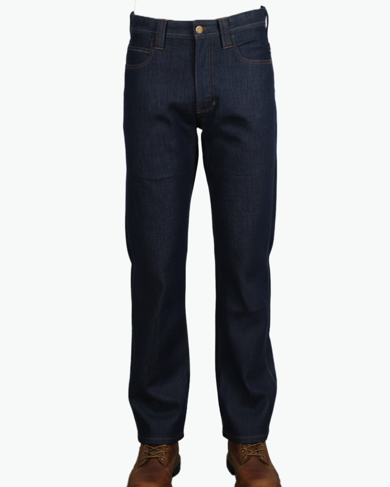Premium Flame-Resistant Work Jeans – Dark Indigo Denim