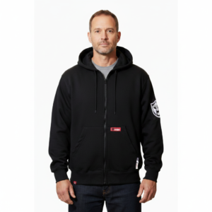 FR Full-Zip Hoodie Sweatshirt – NFPA 2112 Certified | 100% Cotton Flame Resistant Workwear