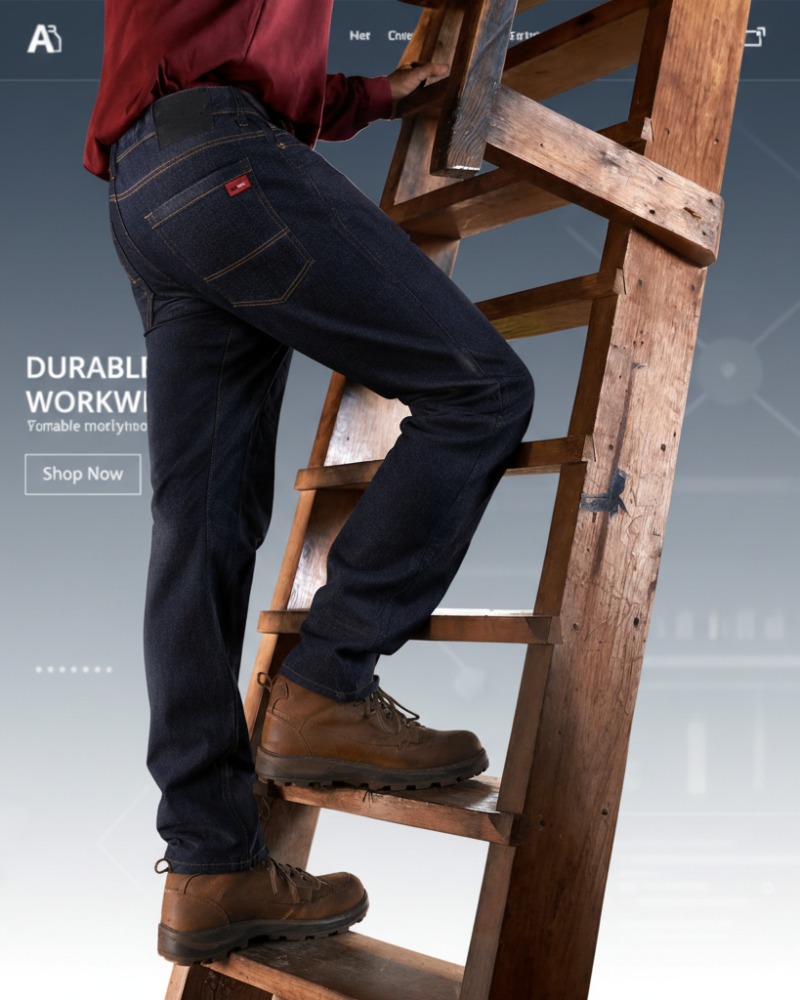 Premium Flame-Resistant Work Jeans – Dark Indigo Denim