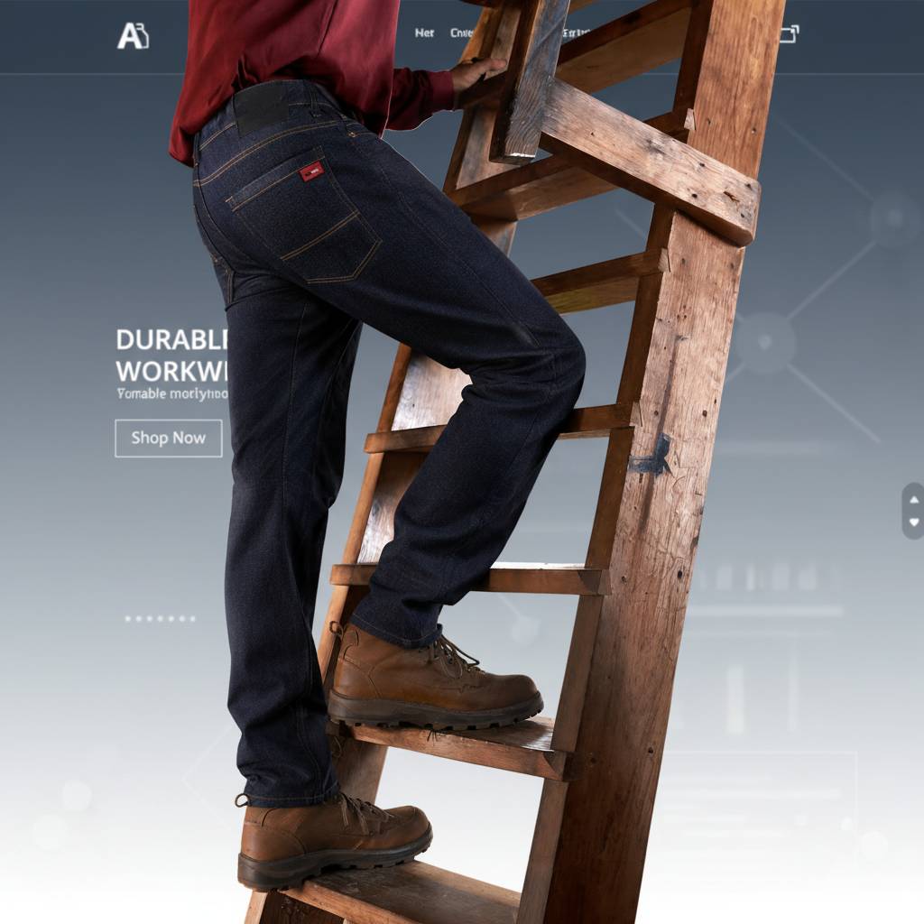 Premium Flame-Resistant Work Jeans – Dark Indigo Denim