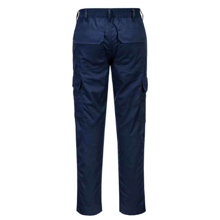 Portwest FR421 Flame Resistant Work Pants in Navy, back view