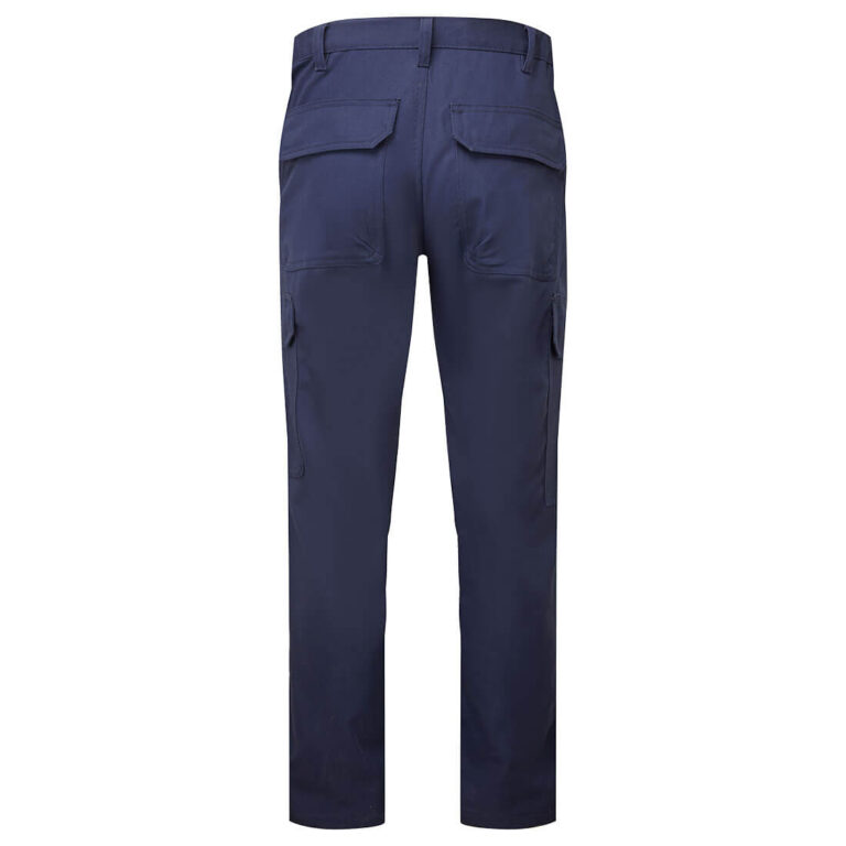 Portwest FR424 Women's Flame Resistant Cargo Pants in Navy, back view