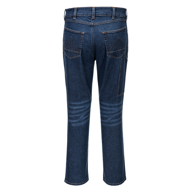 Portwest FR428 Women's Flame Resistant Jeans in Indigo, back view