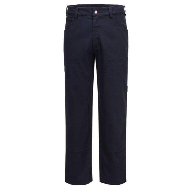 Portwest FR446 Flame Resistant Canvas Pants in Navy, front view