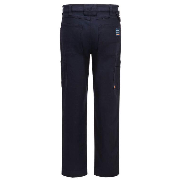 Portwest FR446 Flame Resistant Canvas Pants in Navy, back view