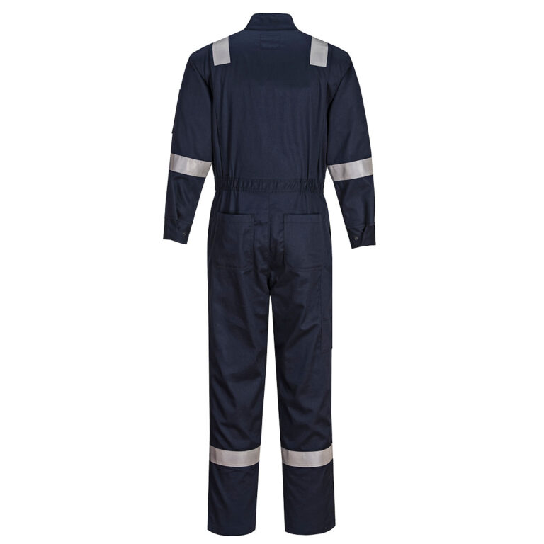 Portwest FR504 Navy Women's Flame Resistant Coverall in Navy, back view