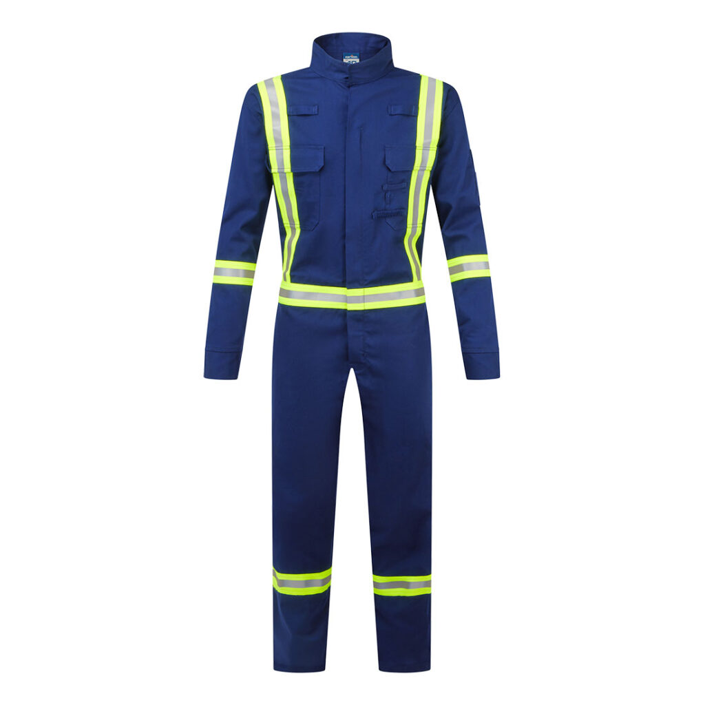 Portwest FR521 Royal Blue Women's Flame Resistant Coverall in Royal Blue, front view