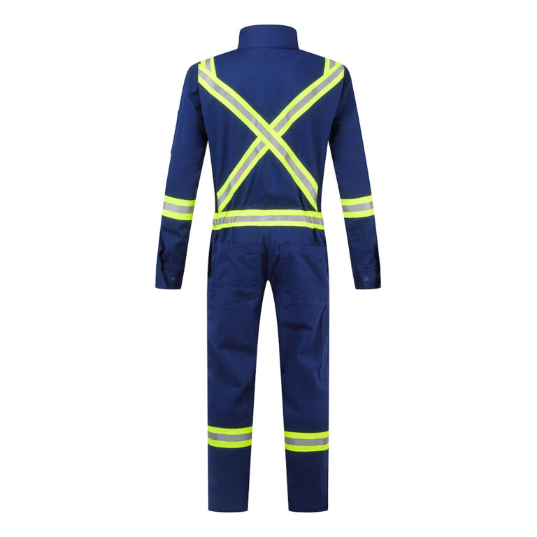 Portwest FR521 Royal Blue Women's Flame Resistant Coverall in Royal Blue, back view