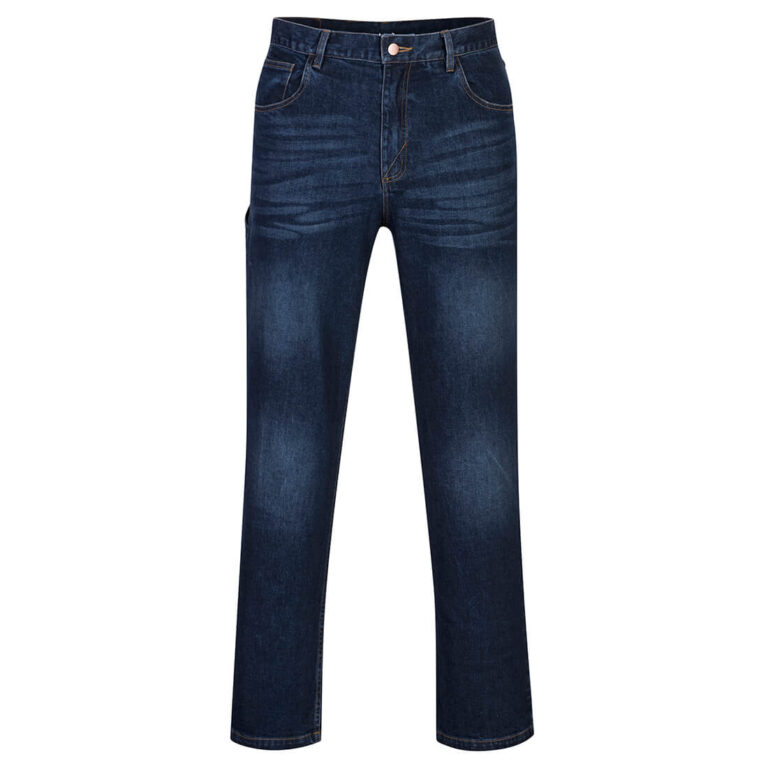 Portwest FR54 Flame Resistant Flex Jeans in Indigo, Short fit, front view