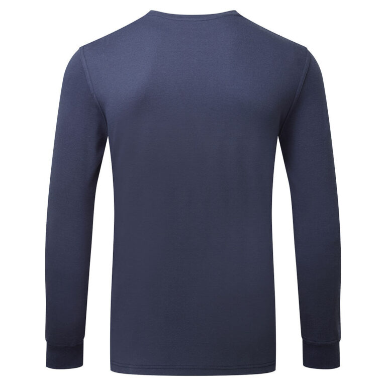 Portwest FR727 Women's Flame Resistant Crew Neck in Navy, back view