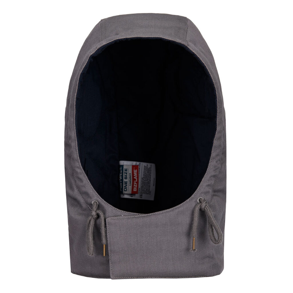 Portwest FR901 Insulated Flame Resistant Winter Hood in Grey, front view