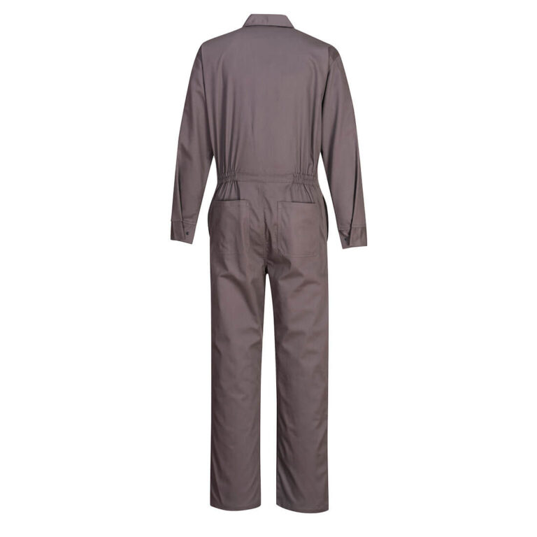 Portwest UFR87 Classic Flame Resistant Coverall in Grey, back view