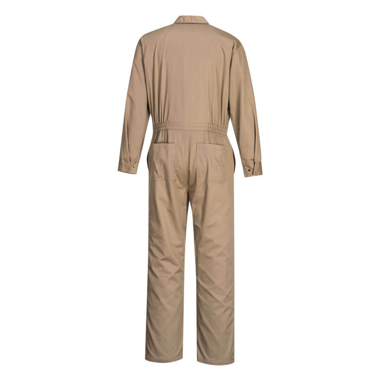 Portwest UFR87 Classic Flame Resistant Coverall in Khaki, back view