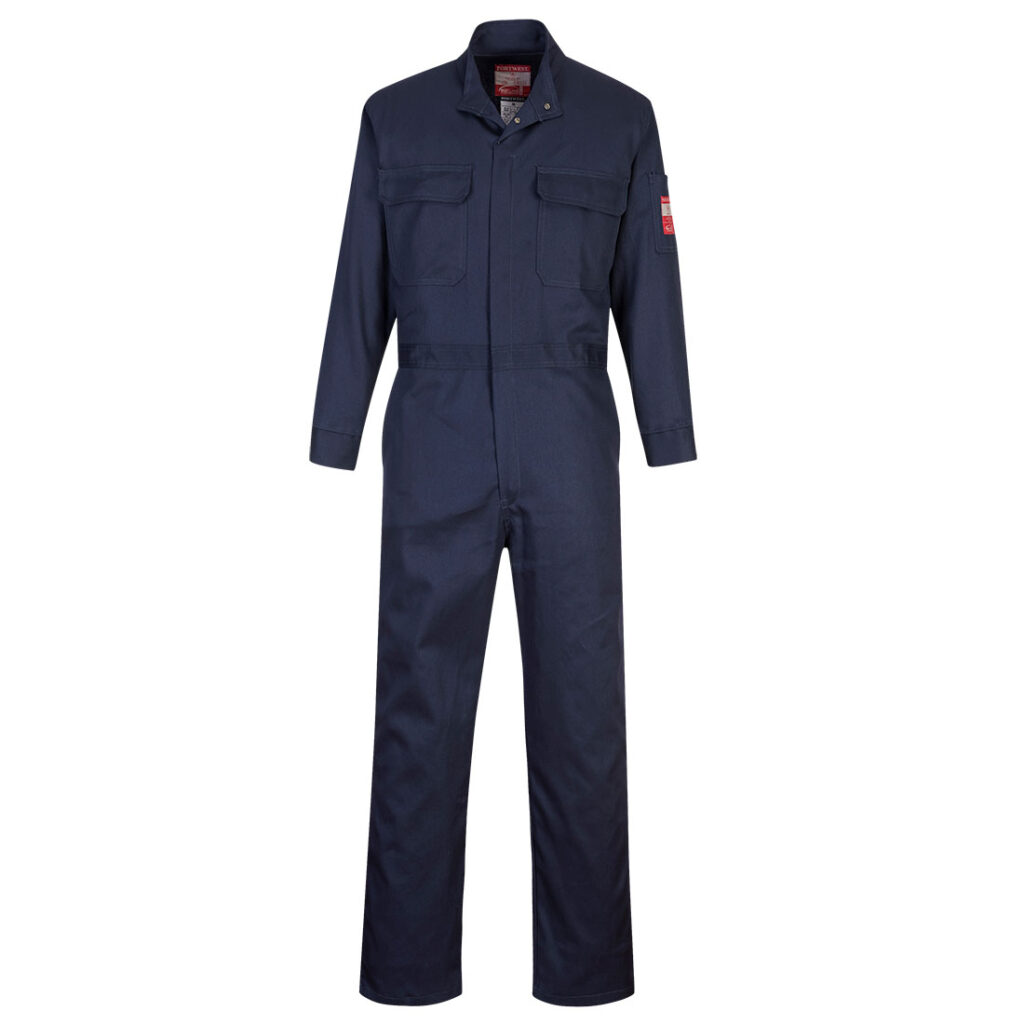 Portwest UFR88 Flame Resistant Coverall in Navy, front view