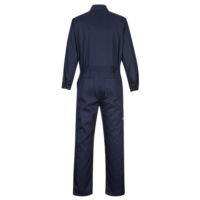 Portwest UFR88 Flame Resistant Coverall in Navy, back view